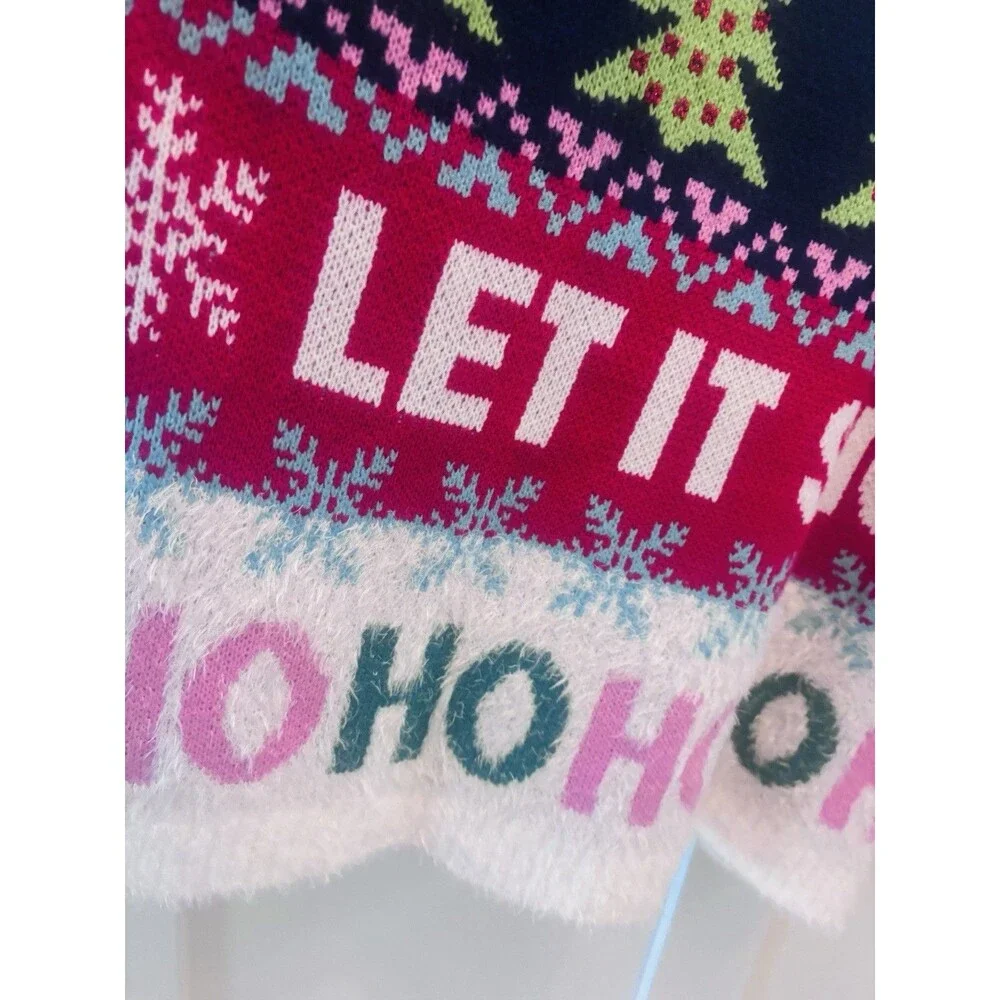 33 Degrees Ugly Christmas Sweater Warm Merry & Bright Let It Snow Women’s XXL 2X - Picture 7 of 8